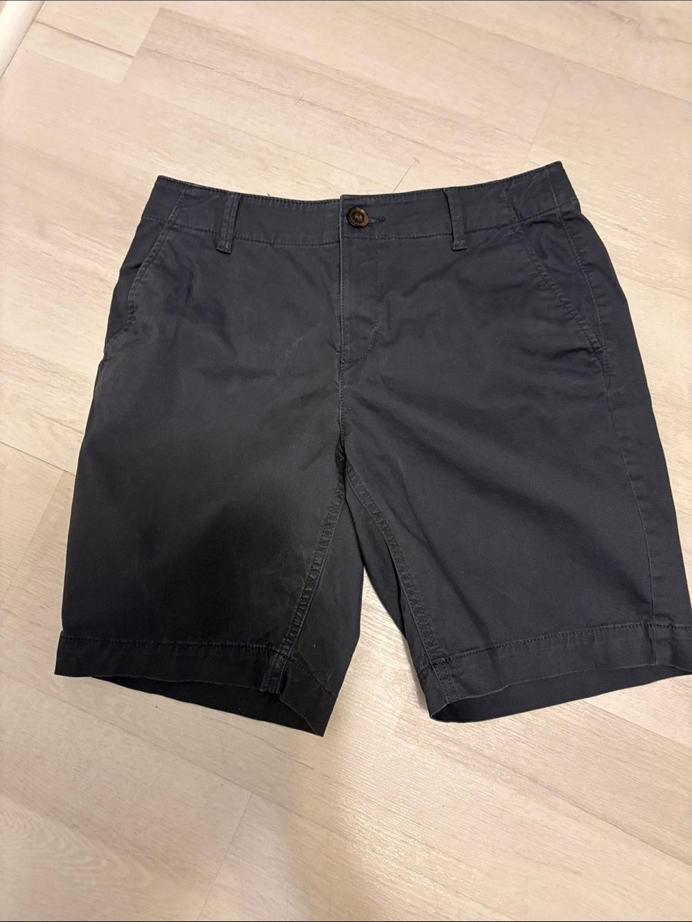 LOFT Monroe Bermuda Shorts Gray